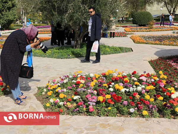 باغ گلها در فصل بهار اصفهان