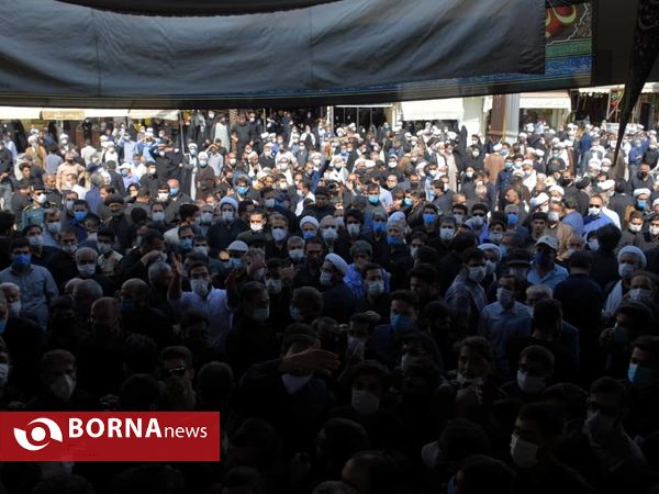 مراسم تشییع پیکر مرحوم آیت الله صانعی در قم