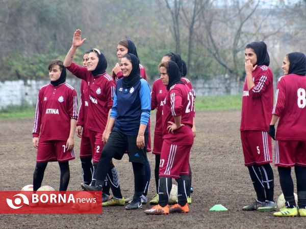 تمرین تیم فوتبال بانوان ملوان بندرانزلی