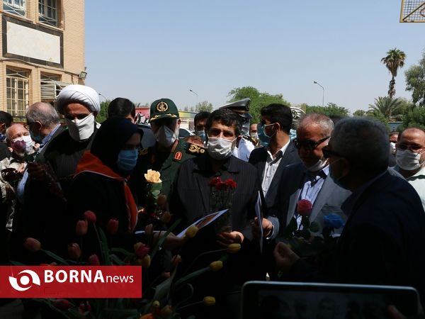 آیین گرامیداشت شهدای آموزش و پرورش آبادان