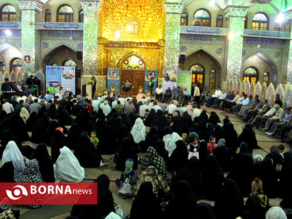 مراسم تجلیل از جانبازان در حرم سیدعلاالدین حسین (ع)