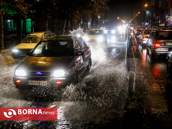 آب گرفتگی معابر خیابان های تهران