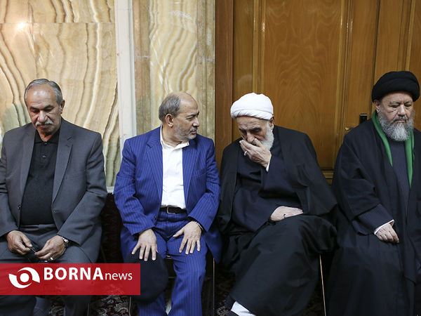 مراسم تشییع پیکر مرحوم محمد حبیبی دبیر کل حزب موتلفه