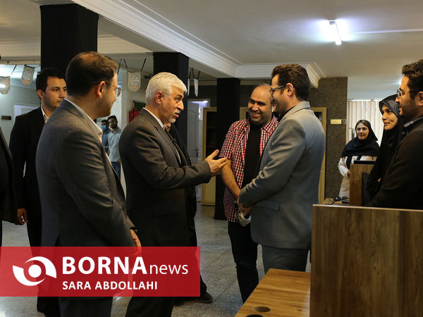 حضور حمید سجادی وزیر ورزش در خبرگزاری برنا