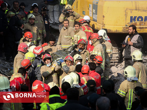 پیدا شدن پیکر آتش نشانان