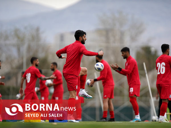 نخستین تمرین تیم ملی فوتبال ایران با حضور امیر قلعه نویی