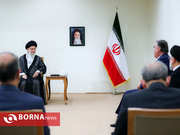 دیدار رئیس‌جمهور تاجیکستان با رهبر انقلاب