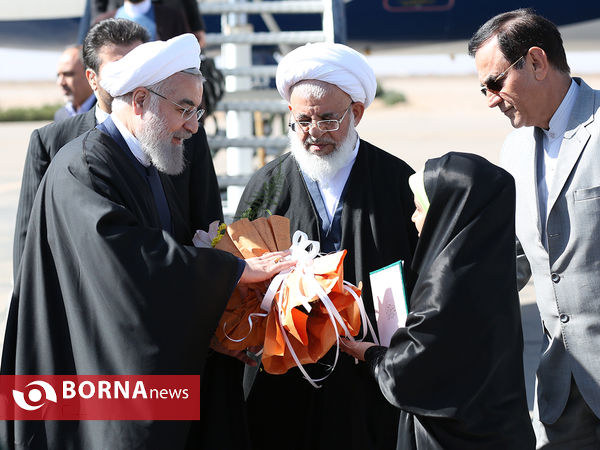ورود رئیس جمهوری به یزد