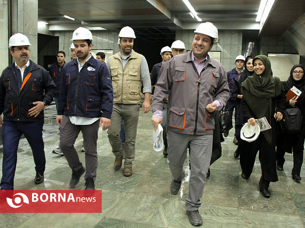 بازدید اعضای شورای شهر از خط ۶ مترو تهران