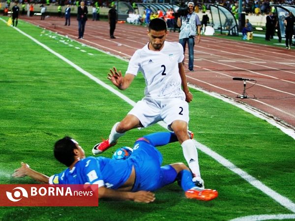 دیدار تیم ها فوتبال ایران- ازبکستان