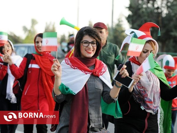 حاشیه های استادیوم آزادی پیش ازبازی ایران و پرتغال