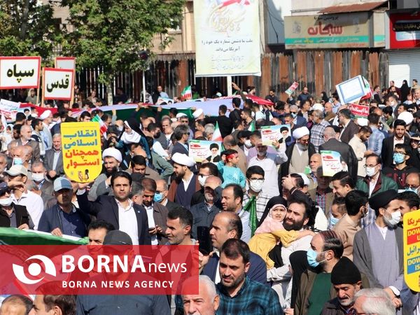 راهپیمایی ۱۳ آبان - رشت