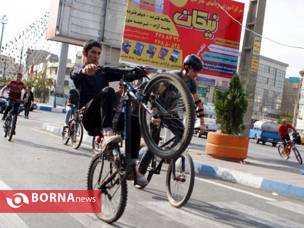 همایش دوچرخه سواری به مناسبت هفته تربیت بدنی- شهرستان قدس