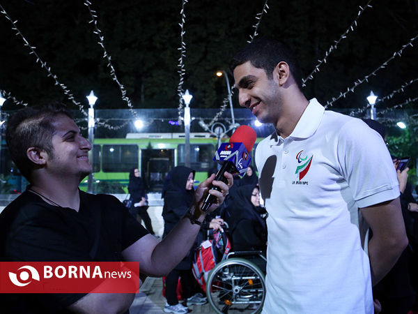 بدرقه ورزشکاران جانبازان و معلولان مسابقات پاراآسیایی