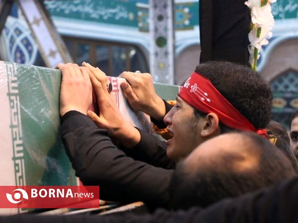 مراسم وداع با شش شهید گمنام در رشت