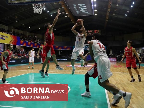 دیدار تیم های بسکتبال ایران - ژاپن