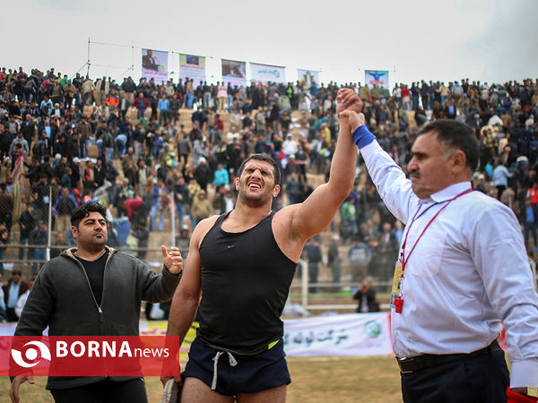 کشتی با چوخه در گود زینل خان - اسفراین