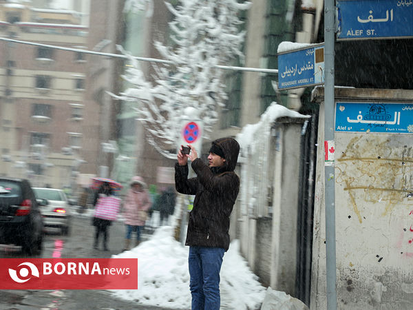 بارش برف در تهران-۴