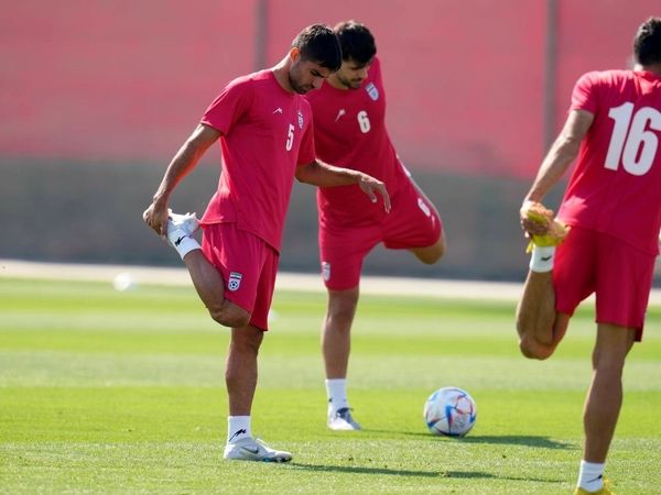 تمرین تیم ملی قبل از دیدار با ولز