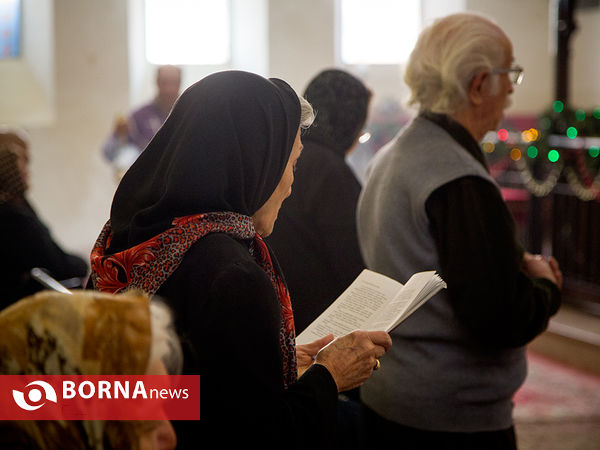 مراسم سال نو میلادی در کلیسای مریم مقدس