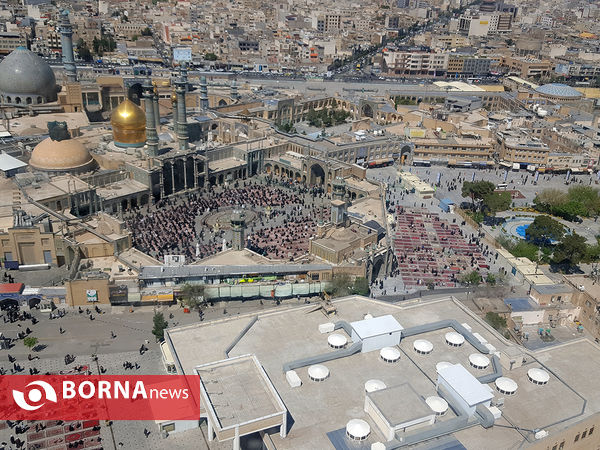 تصاویر هوایی از قم در نخستین روز از سال 1400