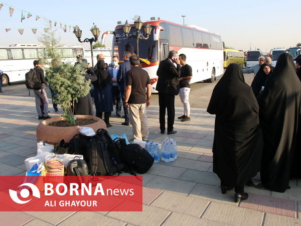 اعزام زوار اربعین از مرز تمرچین آذربایجان غربی