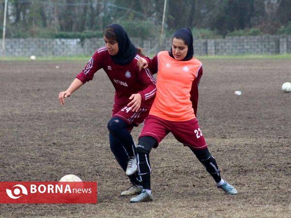 تمرین تیم فوتبال بانوان ملوان بندرانزلی