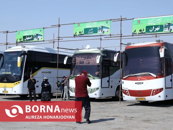 پایانه اتوبوسرانی اربعینی شلمچه