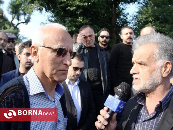 مراسم خاکسپاری "جاوید جهانگیری " پیشکسوت فوتبال گیلان