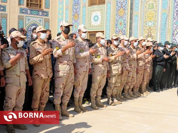 تشییع پیکر شهید مدافع وطن «اکبر رنجبر» در شیراز