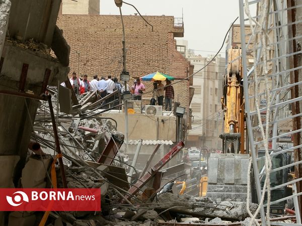 روز  دوم حادثه ساختمان متروپل آبادان