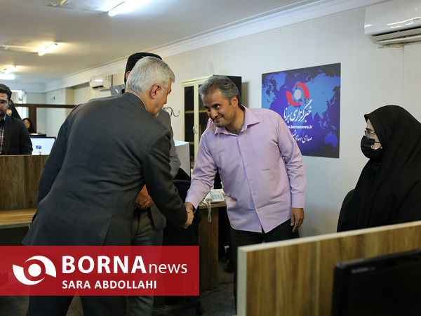 حضور حمید سجادی وزیر ورزش در خبرگزاری برنا