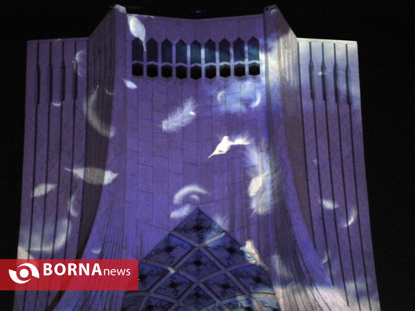 اجرای  نورپردازی سه بعدی ( ویدئو مپینگ ) به مناسبت اولین سالگرد درگذشتگان پرواز ۷۵۲ هواپیمایی اوکراین