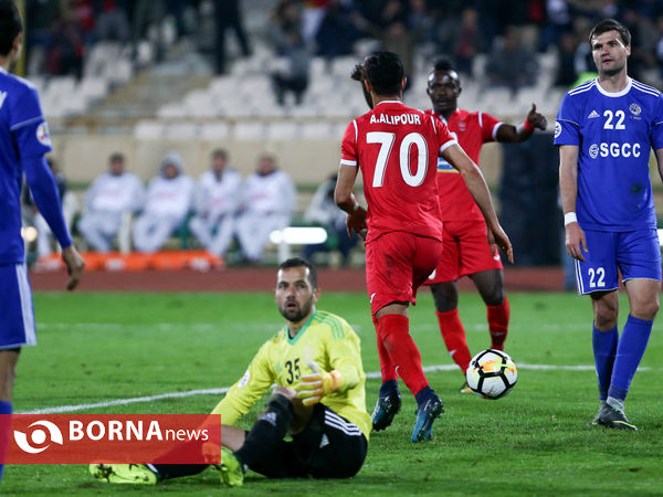 دیدار تیم های فوتبال  پرسپولیس- نسف قارشی ازبکستان