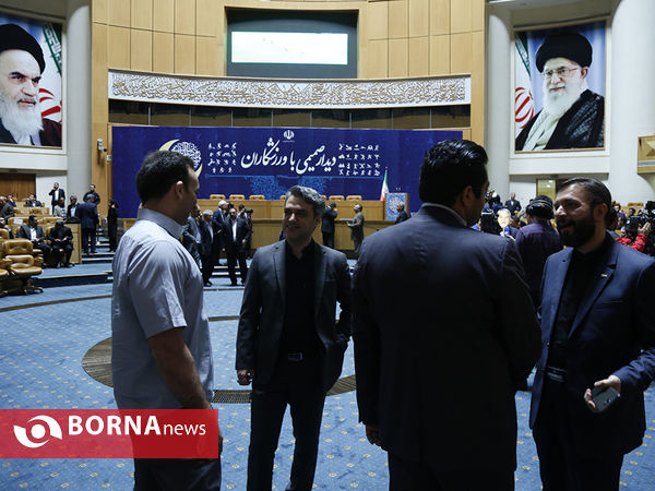 در حاشیه دیدار صمیمی ریاست جمهور با ورزشکاران