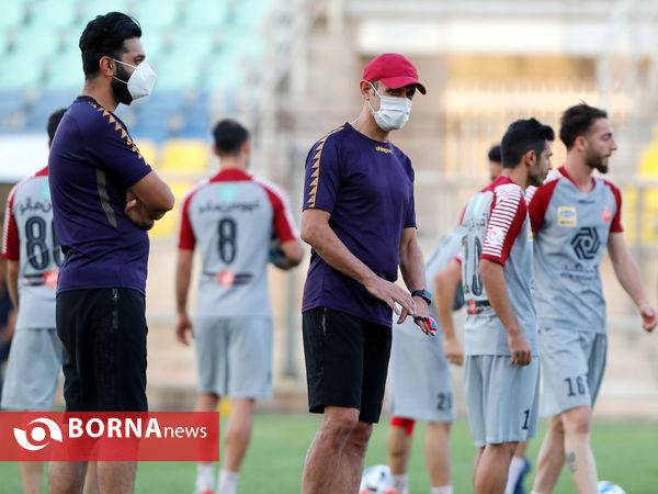 تمرین تیم فوتبال پرسپولیس تهران