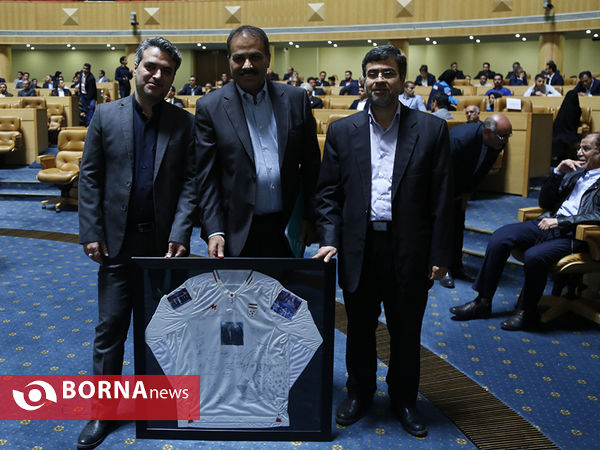 در حاشیه دیدار صمیمی ریاست جمهور با ورزشکاران