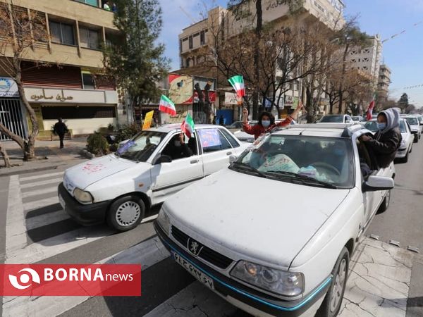 راهپیمایی خودرویی 22 بهمن در شیراز