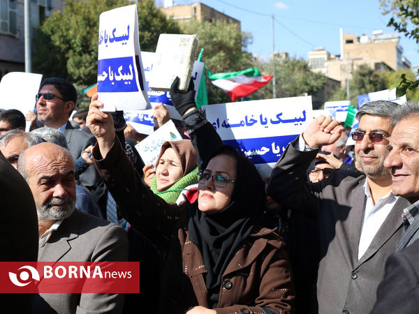 راهپیمایی ضد شرارت مردم شیراز در اعتراض به اغتشاشگران