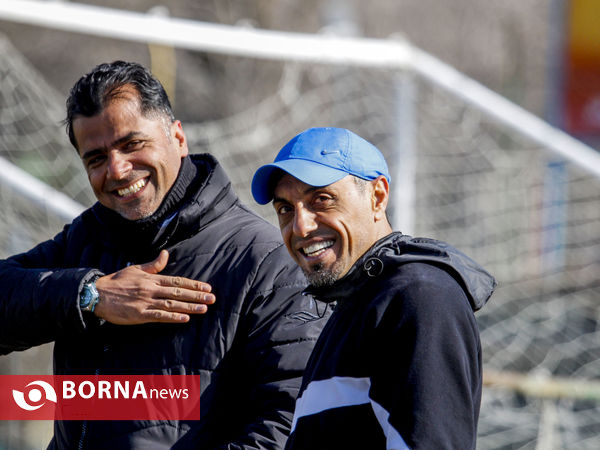 تمرین تیم فوتبال آلومینیوم اراک پیش از بازی با پرسپولیس