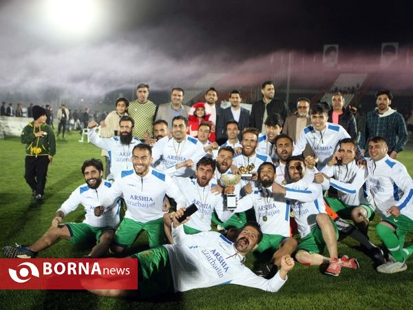 جشن قهرمانی فینال لیگ بزرگسالان هیات فوتبال شهرستان قدس