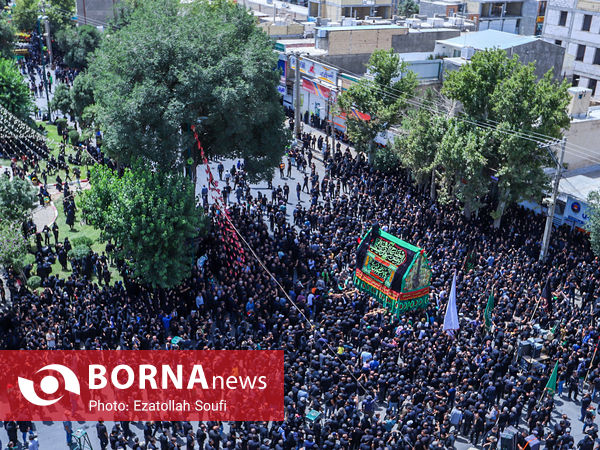 مراسم نخل گردانی و عزاداری در خمین