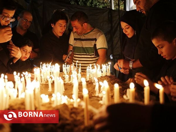 شام غریبان در محله گلوبندک تهران