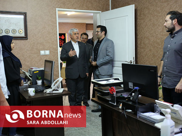 حضور حمید سجادی وزیر ورزش در خبرگزاری برنا