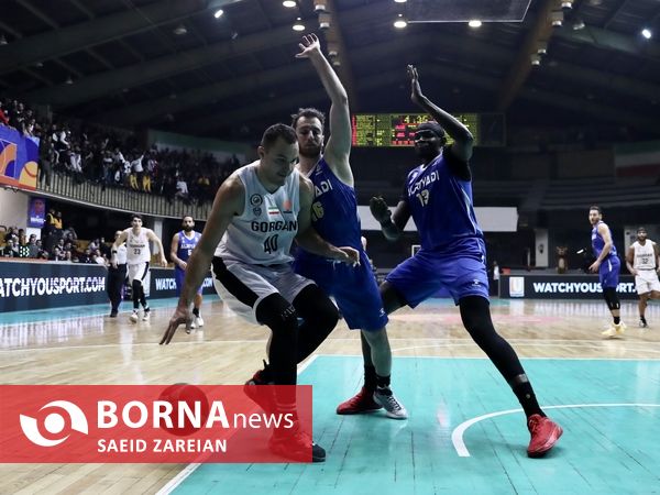 دیدار بسکتبال شهرداری گرگان - الریاضی لبنان