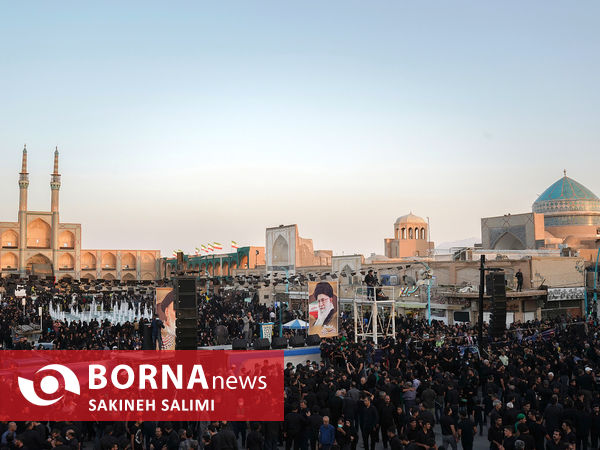 اجتماع دسته های عزاداری در امیر چقماق یزد