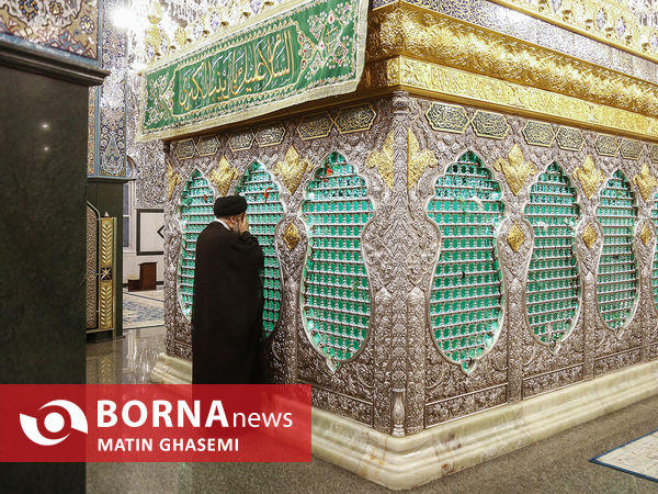 حضور رییس جمهور در حرم مطهر حضرت زینب(س)
