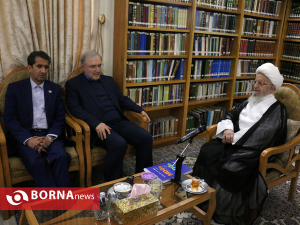دیدار وزیر بهداشت با آیت الله مکارم شیرازی
