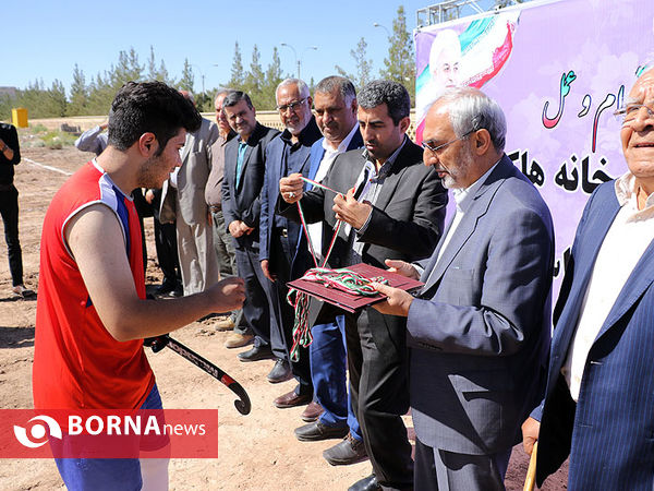 آیین کلنگ‌زنی خانه هاکی در کرمان