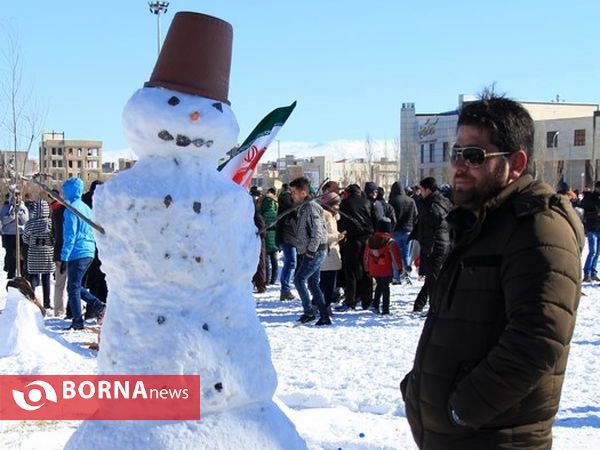 جشنواره بزرگ آدم برفی در اردبیل